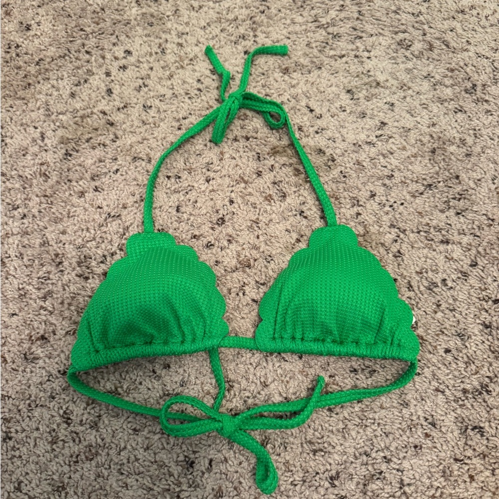 Aerie Green Bikini Top